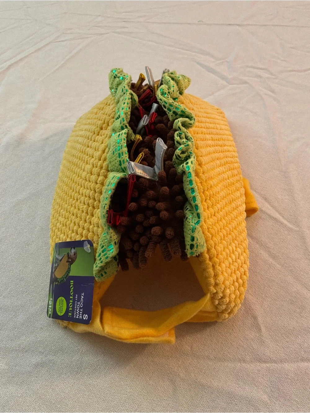 ******* Bootique Yellow & Green Taco Cat Harness Costume ******